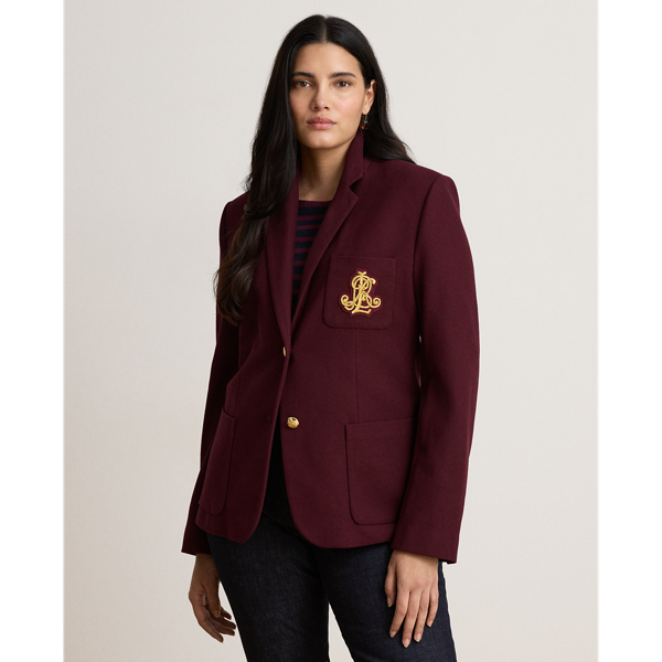 Dark Garnet Bullion Jacquard Blazer Lauren 8
