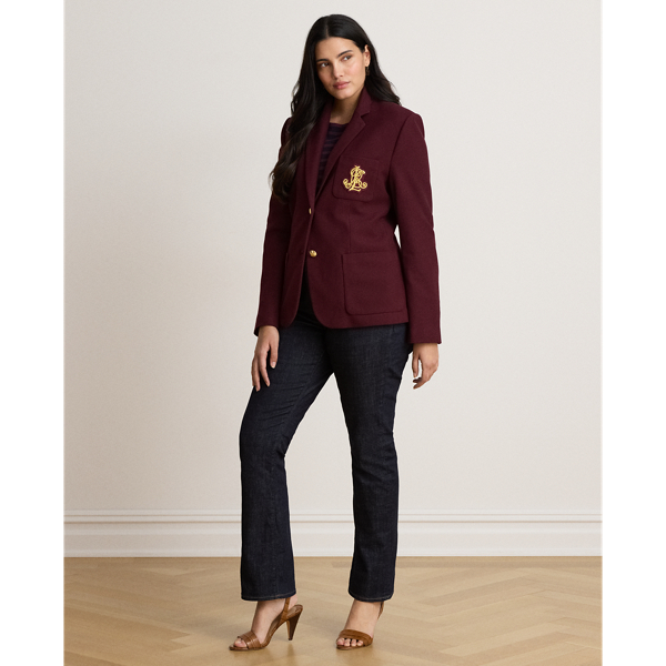 Dark Garnet Bullion Jacquard Blazer Lauren 9