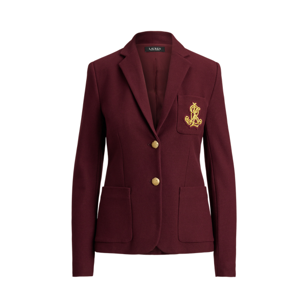 Dark Garnet Bullion Jacquard Blazer Lauren 2