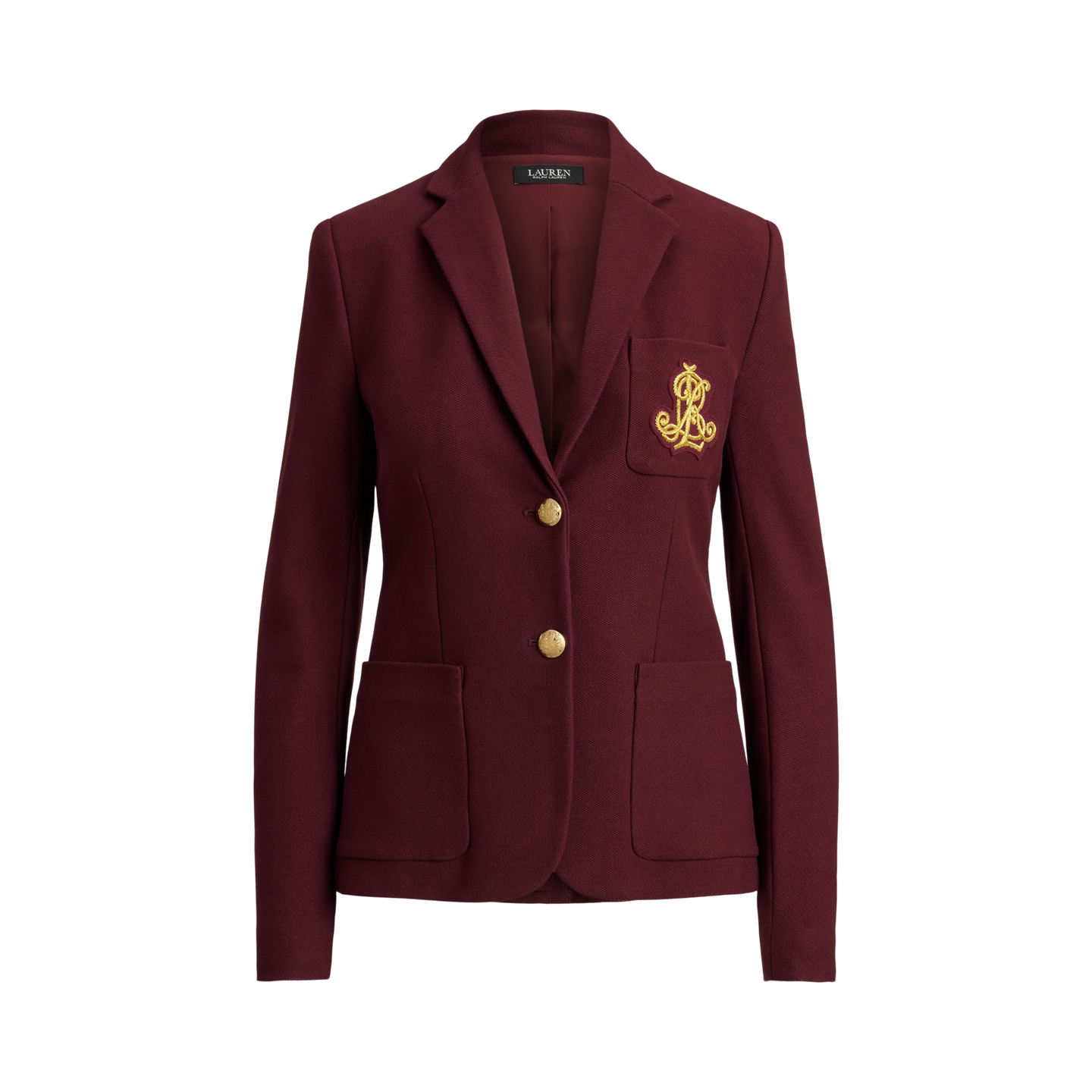 Женский пиджак Ralph Lauren Bullion Jacquard, цвет: Тёмный гранатовый — фото 7