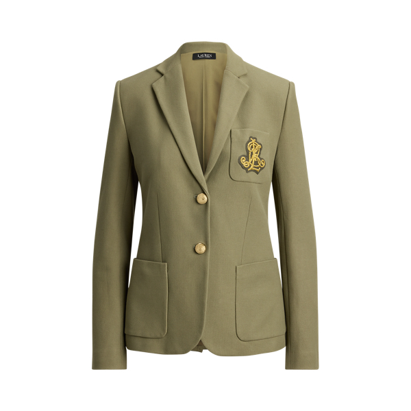 Jacquardblazer mit Bouillonstickerei Lauren in Helle Agave 2