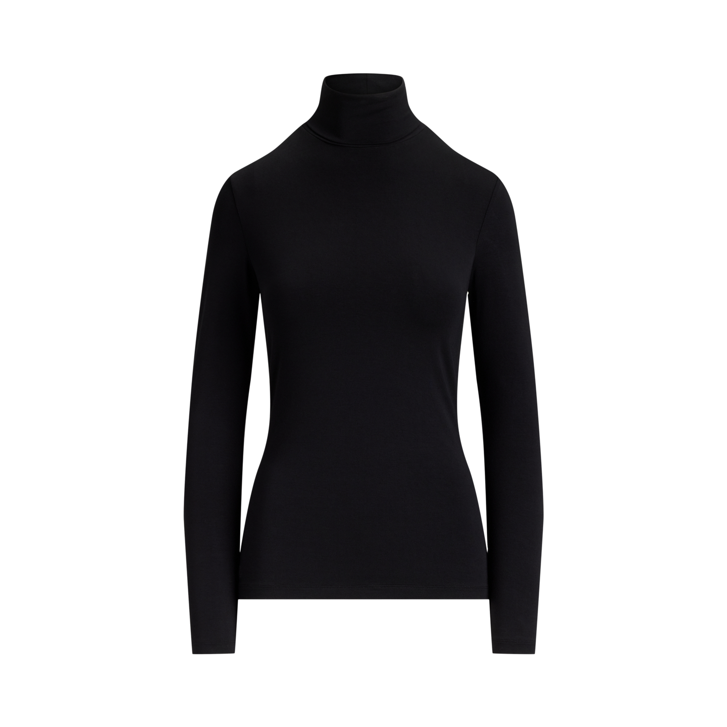 Женская водолазка Ralph Lauren из стрейч-джерси, цвет: Чёрный — фото 5