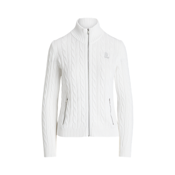 Cable-Knit Full-Zip Jumper