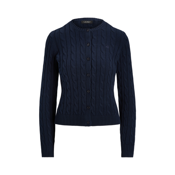 Cardigan torsad&eacute; en coton