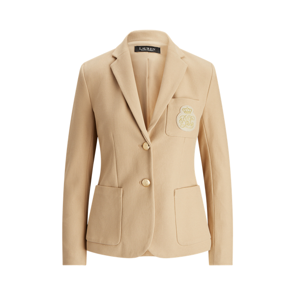 Logo-Patch Jacquard Blazer