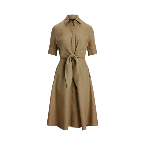 ☆US発*LAUREN*新作*Buckle-Trim Cotton-Blend シャツドレス☆ Buckle-Trim Cotton-Blend Shirtdress