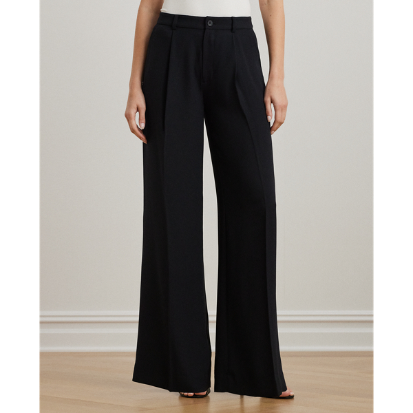 Double-Faced Georgette Wide-Leg Pant | Ralph Lauren