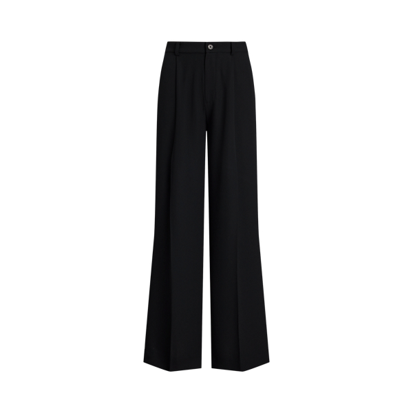 Double-Faced Georgette Wide-Leg Trouser