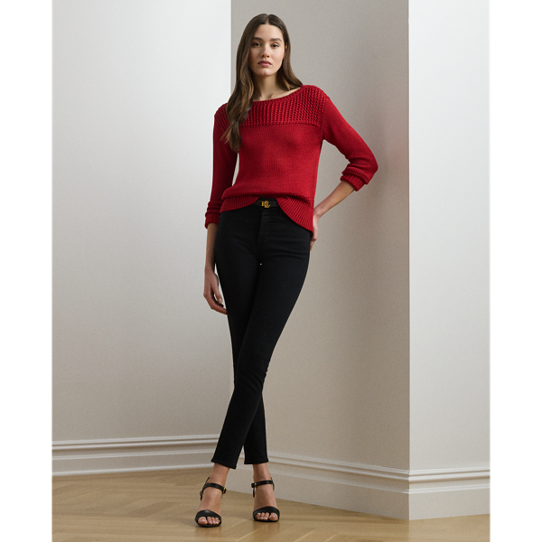 Cotton-Blend Boatneck Jumper for Women | Ralph Lauren® BR