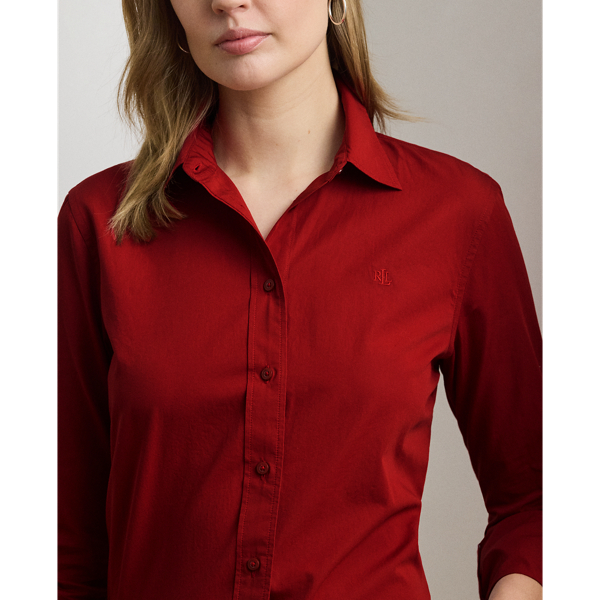 ラルフ・ローレン Lauren Ralph Lauren Featherweight Cotton Shirt レディース シャツ トップス Birc Lauren by Ralph Lauren | Featherweight Cotton Shirt | Women