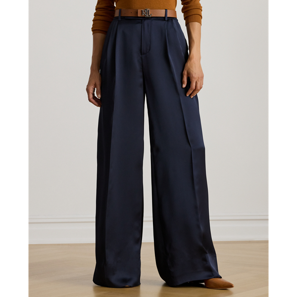 パンツ LAUREN RALPH LAUREN Woman Pants Blue 200908891 002 Women's Blue Ralph Lauren Collection Pants | Ralph Lauren