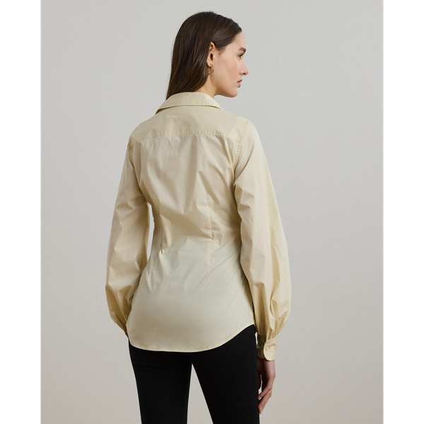 売れ筋商品|||ラルフローレン シャツ レディース トップス Tie Front Cotton Blend Shirt - Button-down blouse - ivory beige Tie-Front Cotton-Blend Shirt for Women | Ralph Lauren® TN