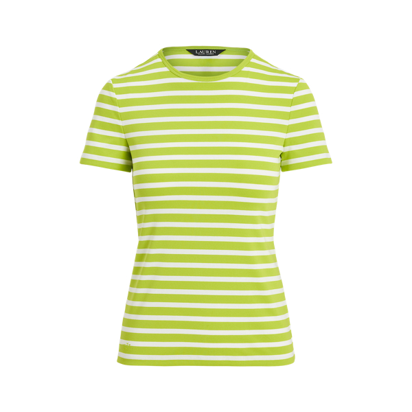 Gestreiftes Rundhals-T-Shirt mit Stretch Lauren in 1