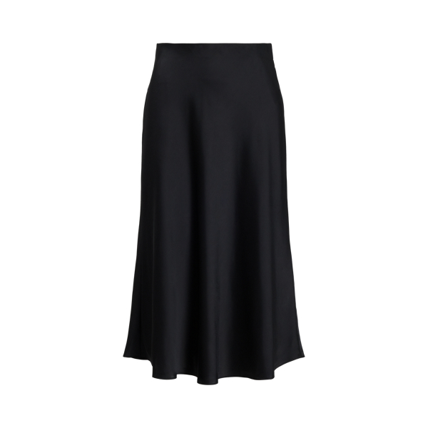 Satin Charmeuse Midi Skirt