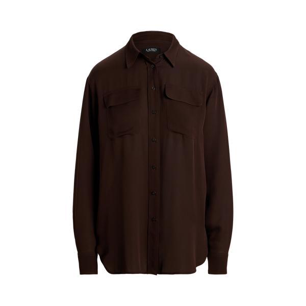 ラルフ・ローレン Lauren Ralph Lauren Crepe de Chine Shirt レディース シャツ トップス Circuit Br Crepe de Chine Shirt