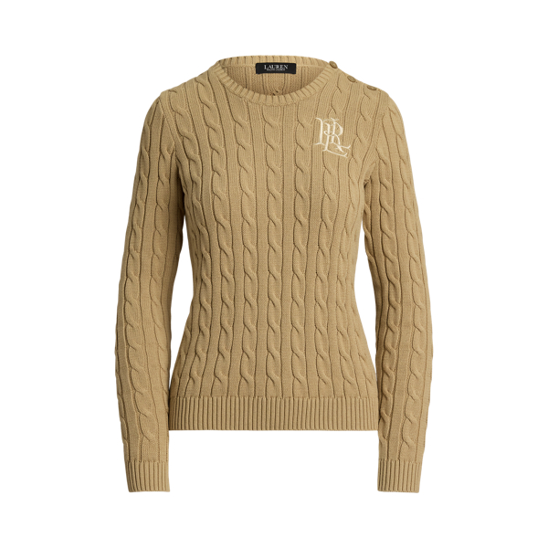 Pull torsadé à boutons en coton pour femme | Ralph Lauren® FR