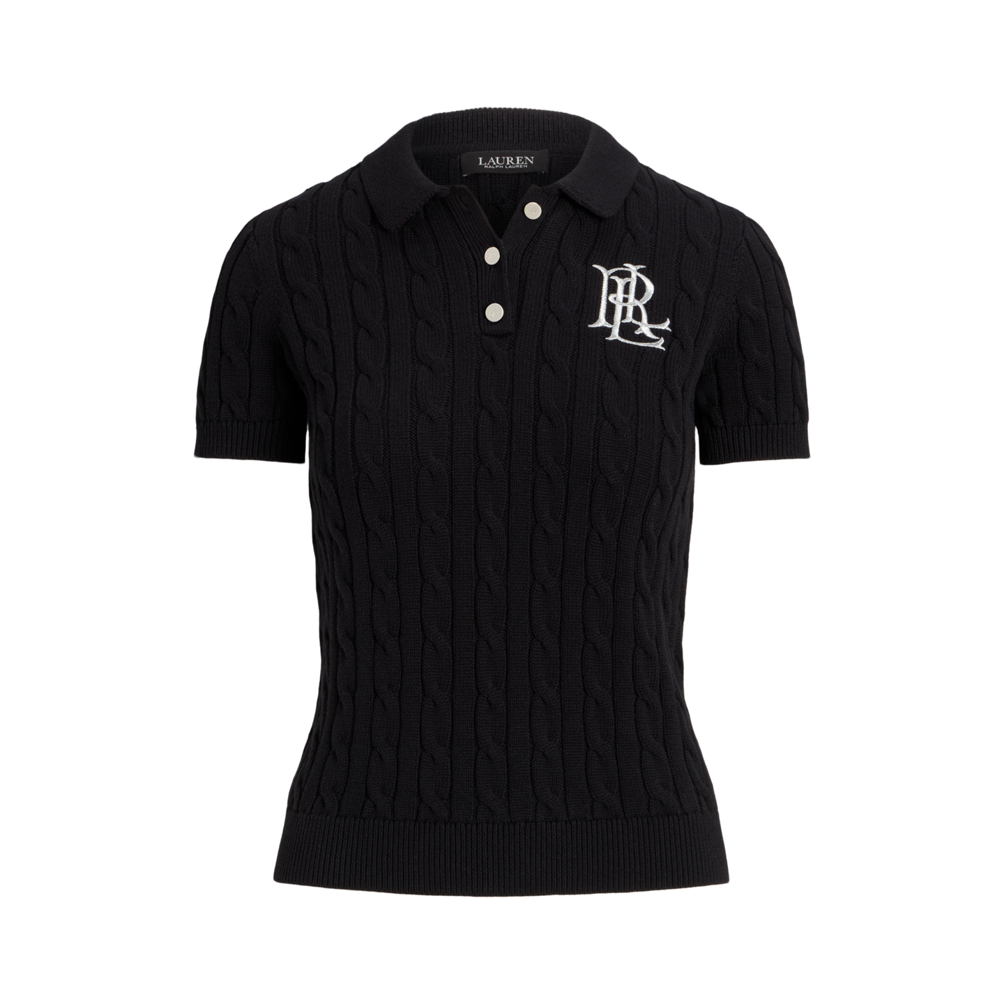 Детский свитер Ralph Lauren Cable-Knit Cotton Polo, цвет: Чёрный — фото 6