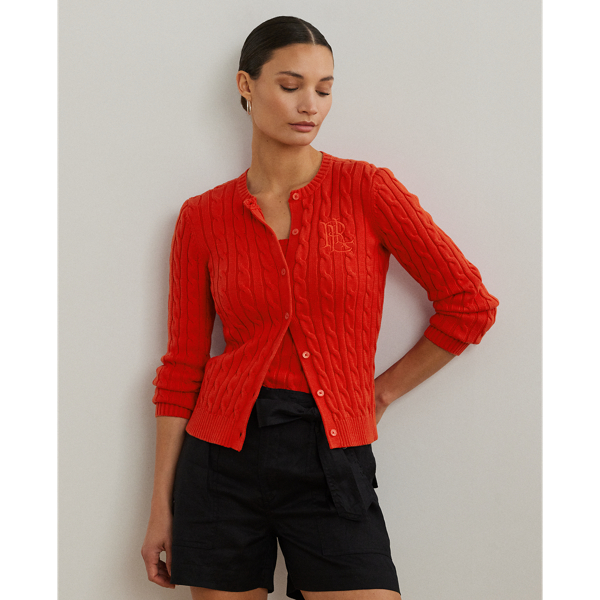 Cardigan torsadé en coton