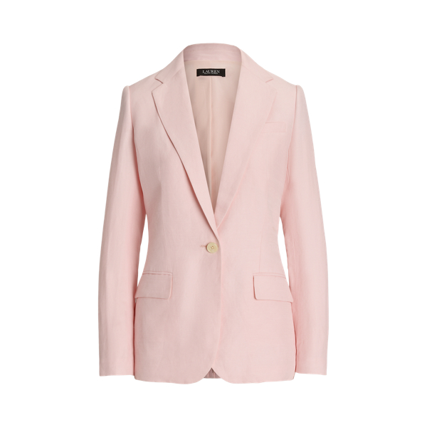 Linen-Blend Twill Blazer