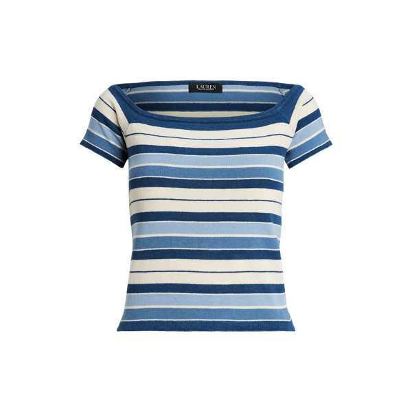 Striped Off-the-Shoulder Jumper