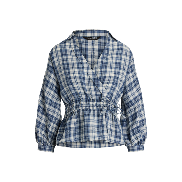 Plaid peplum shirt 2025