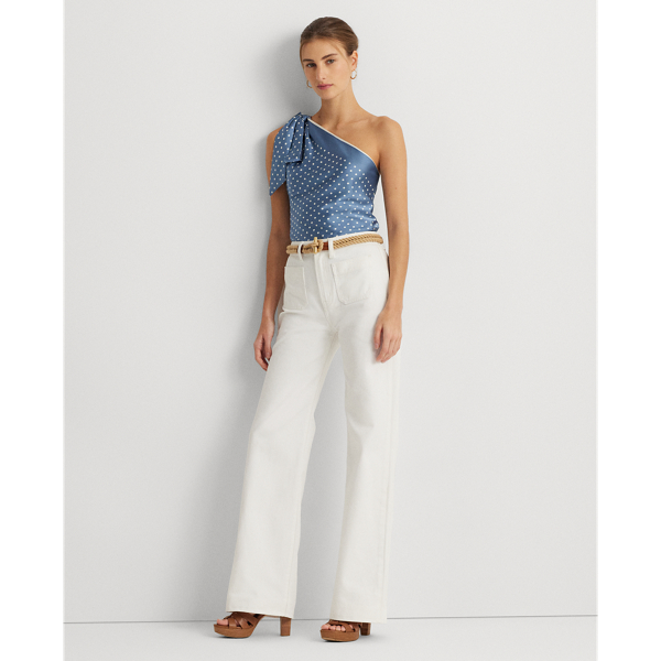 White Wash High-Rise Wide-Leg Jean Lauren 1