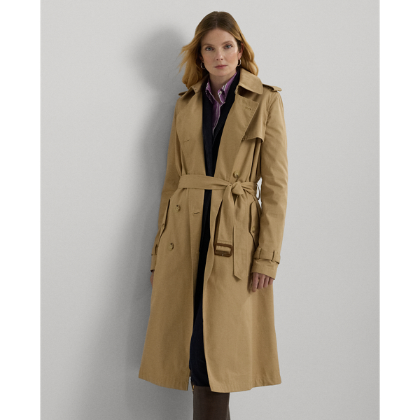 Ralph lauren double breasted trench coat on sale