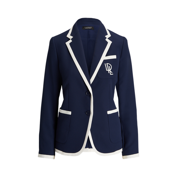 Two-Tone Georgette Blazer Lauren 1