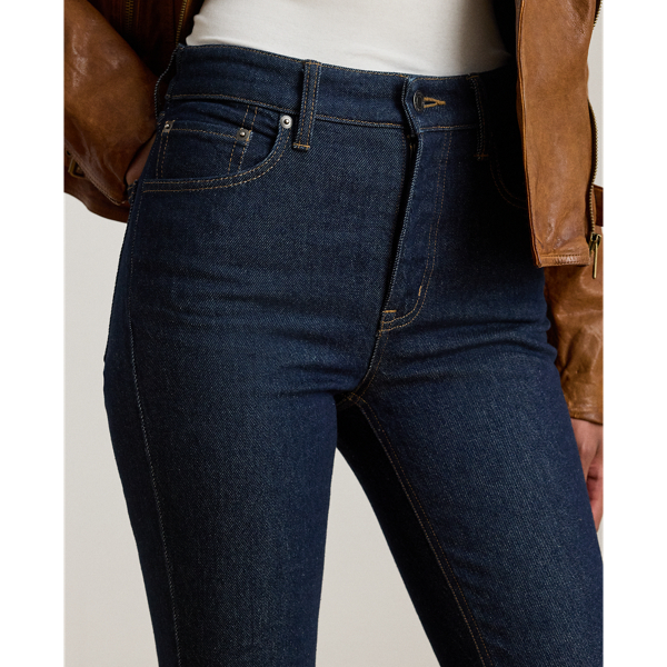 Jean bootcut taille haute Lauren en D&eacute;lavage rinc&eacute; 7