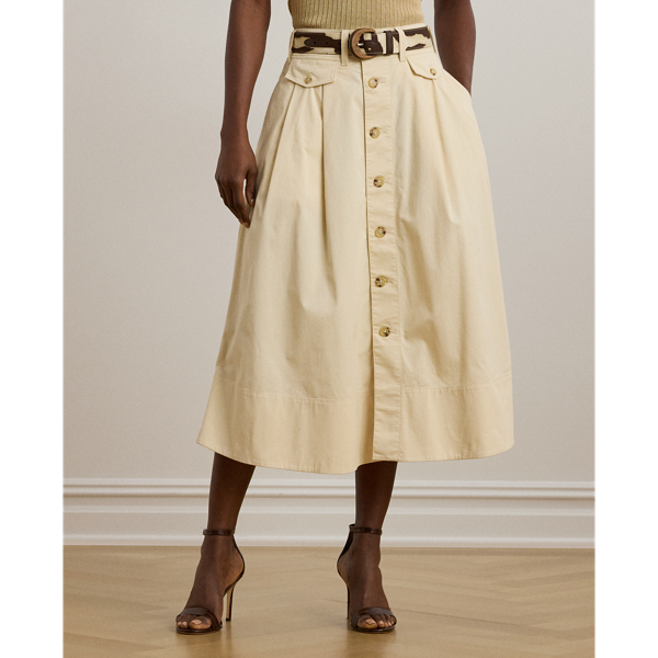 スカート Polo Ralph Lauren Glenn Knee Beige Silk Midi Skirt Polo Ralph Lauren Glenn Knee Beige Silk Skirt | THE LIST