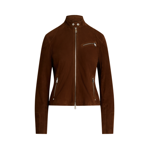 Goat-Suede Moto Jacket Lauren 1