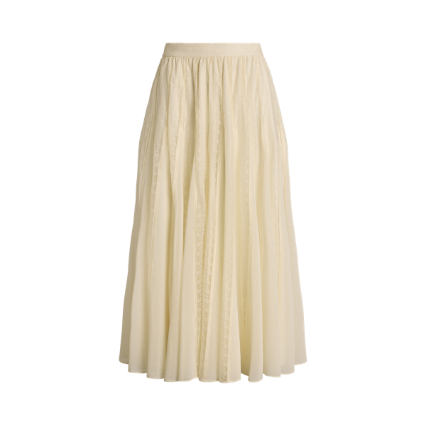 Lace Chiffon Midi Skirt Lauren 1