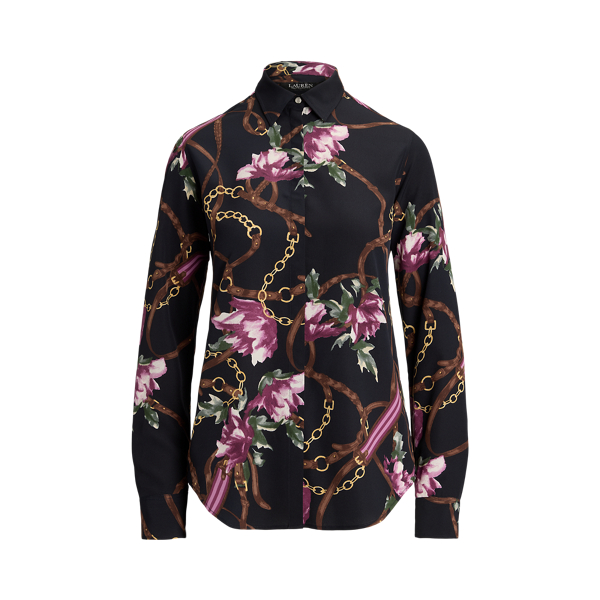 Classic Fit Print Crepe Shirt Lauren 1