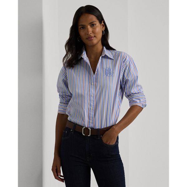 Relaxed Fit Striped Broadcloth Shirt