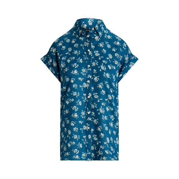Relaxed Fit Floral Short-Sleeve Shirt