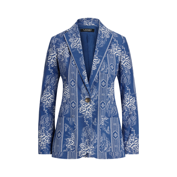 Floral Cotton Blazer
