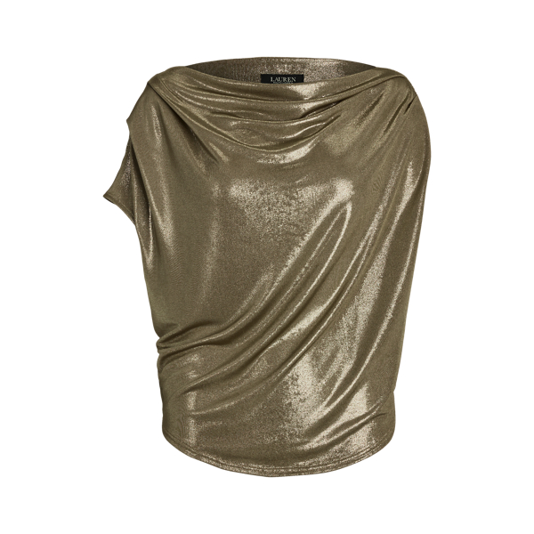 ラルフ・ローレン Lauren Ralph Lauren Foil-Print Jersey オンe-Shoulder Top レディース シャツ ト s7-1483707_lifestyle?$rl_4x5_pdp$