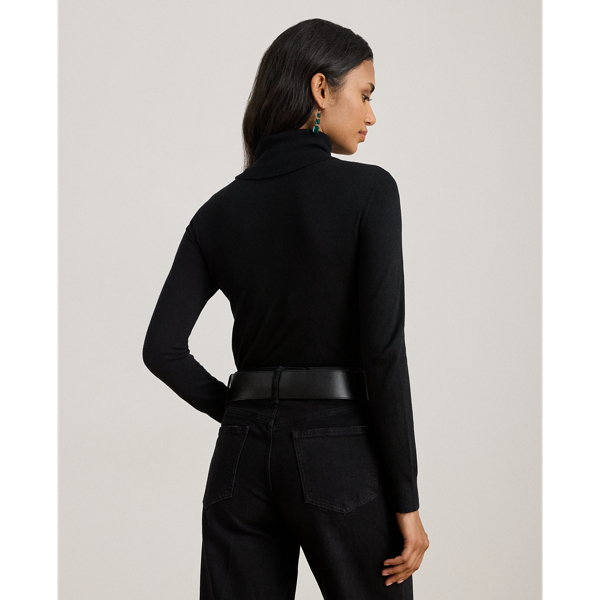 Silk-Blend Turtleneck Sweater