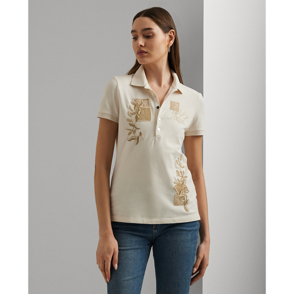 Women s Cream Polo Shirts Ralph Lauren UK