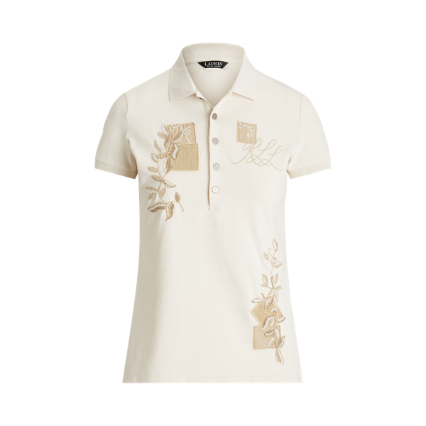 Patchwork piqu&Atilde;&copy; Polo Shirt Lauren 1