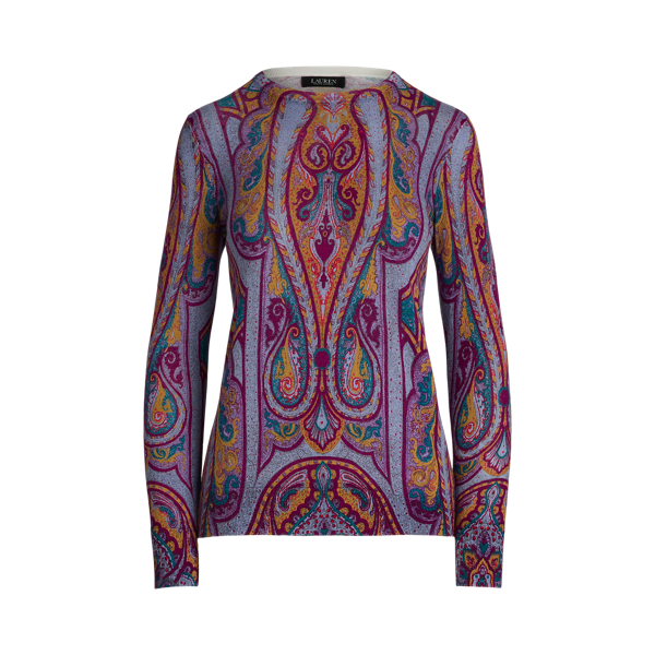Camisola de algod&atilde;o com cornuc&oacute;pias Lauren em 1