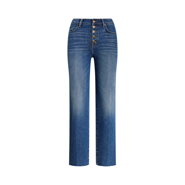 High-Rise Relaxed Straight Ankle Jean
