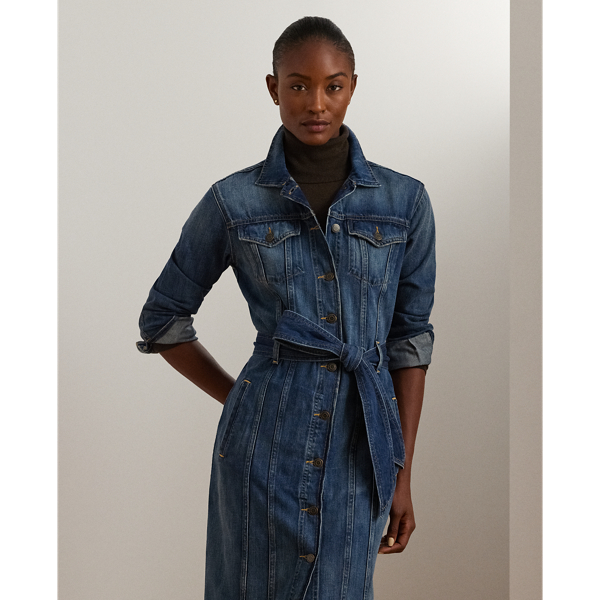 Lauren Ralph Lauren Belted Denim high quality Shirtdress