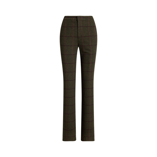 Checked Twill Straight-Leg Trouser Lauren 1