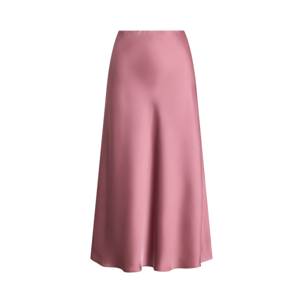Satin Charmeuse Midi Skirt