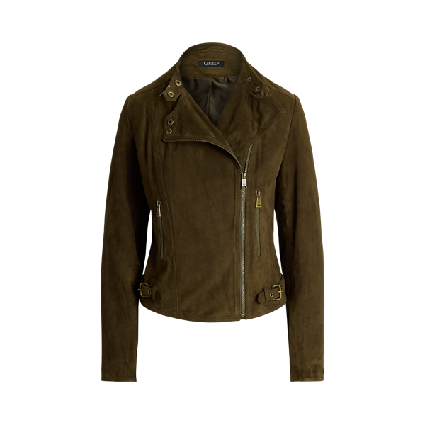 Goat Suede Moto Jacket for Women Ralph Lauren PA