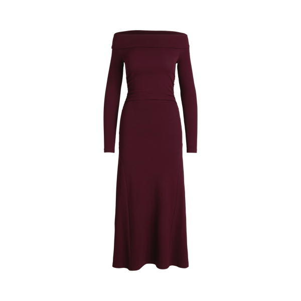 Vestido midi acanalado