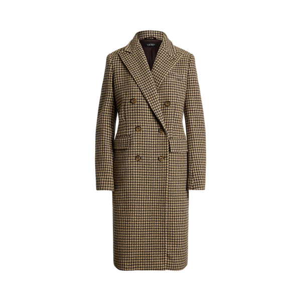 Wool Blend Reefer Coat