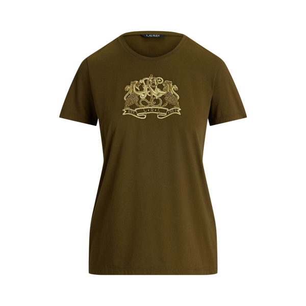 Lion-Crest Cotton Jersey Tee Lauren 1