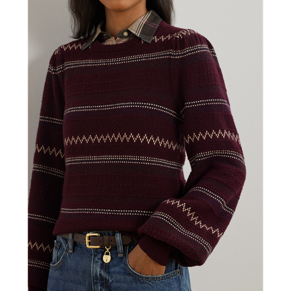 Ralph lauren puff sleeve sweater outlet